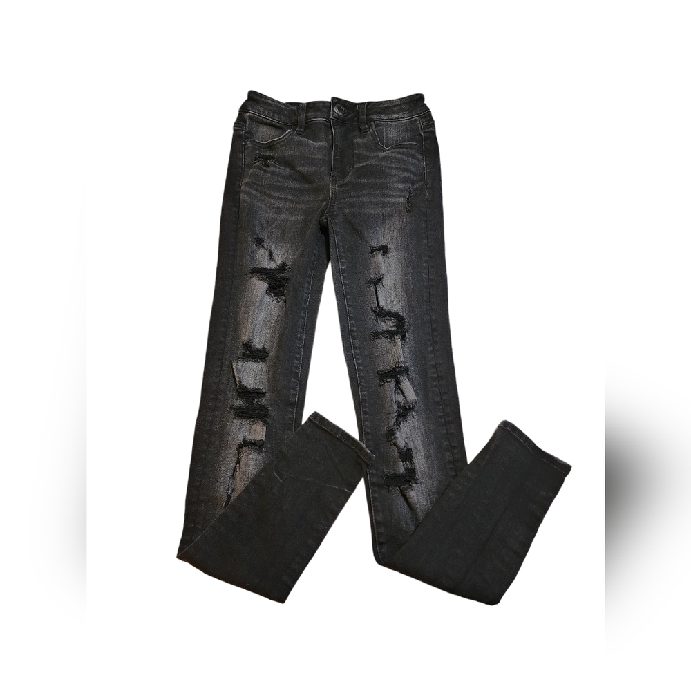 American Eagle Distressed Jegging, Size 2